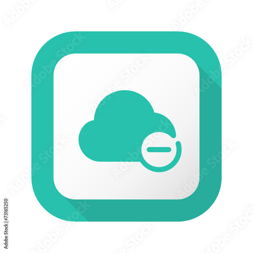 Flat Long Shadow Button - Vector
