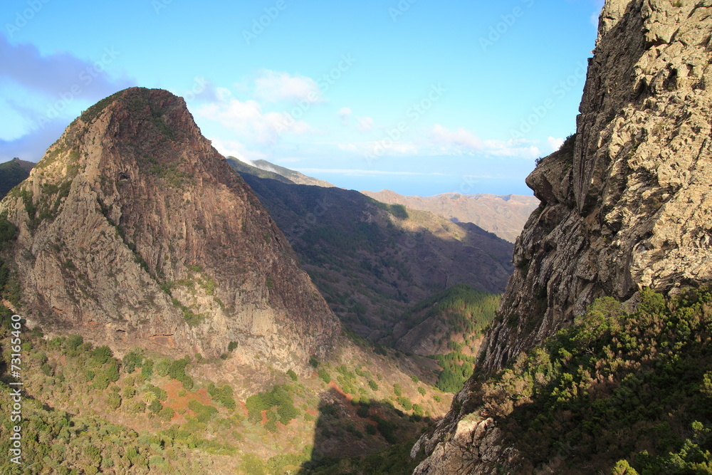 landscape of the island of La Gomera landscape of the island of La Gomera