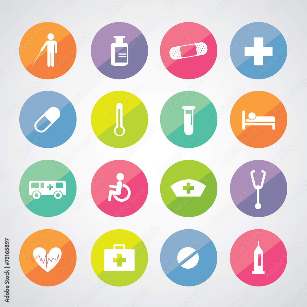 hospital icons set hospital icons set