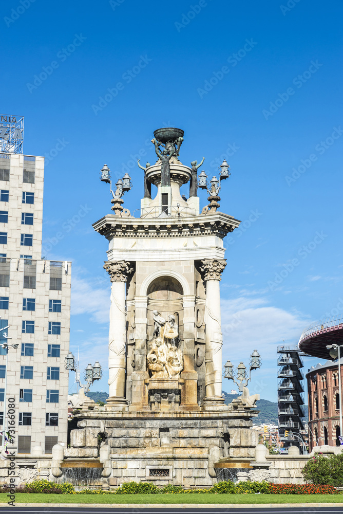 Obraz premium Plaza de Espana in Barcelona, Spain