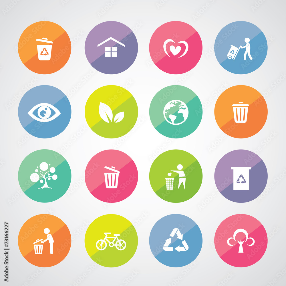 recycle and environment icon