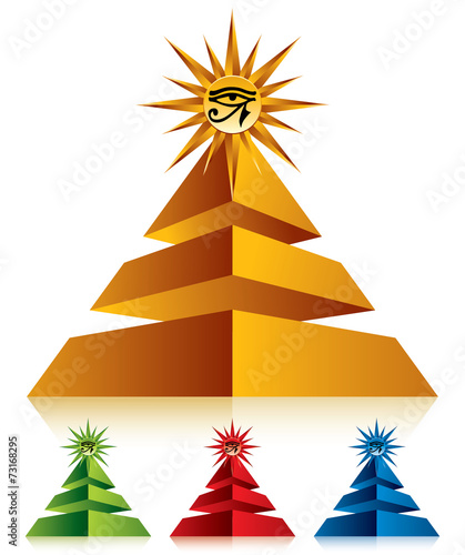 Pyramid with eye of Ra.