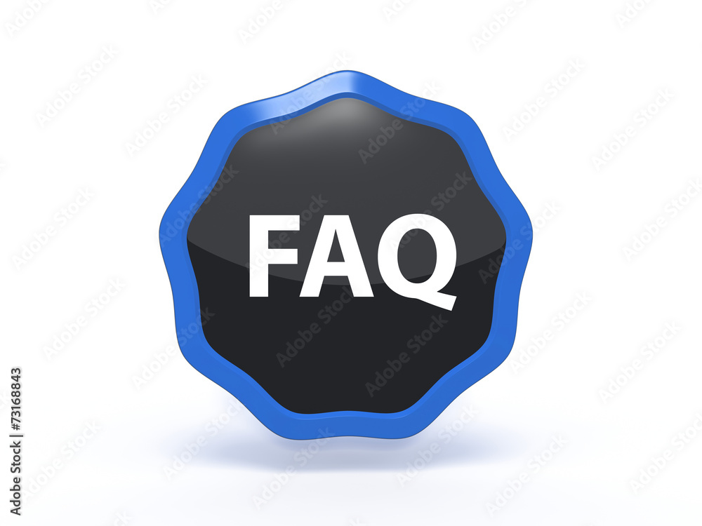 faq star icon on white background faq star icon on white background