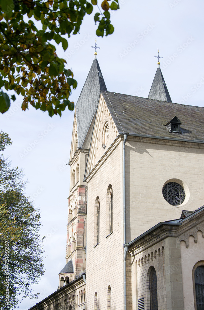 Fototapeta premium Kirche St. Florin, Koblenz, Deutschland