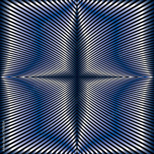 Foil stripes geometric seam...