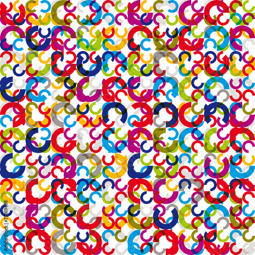 Color circles seamless patt...