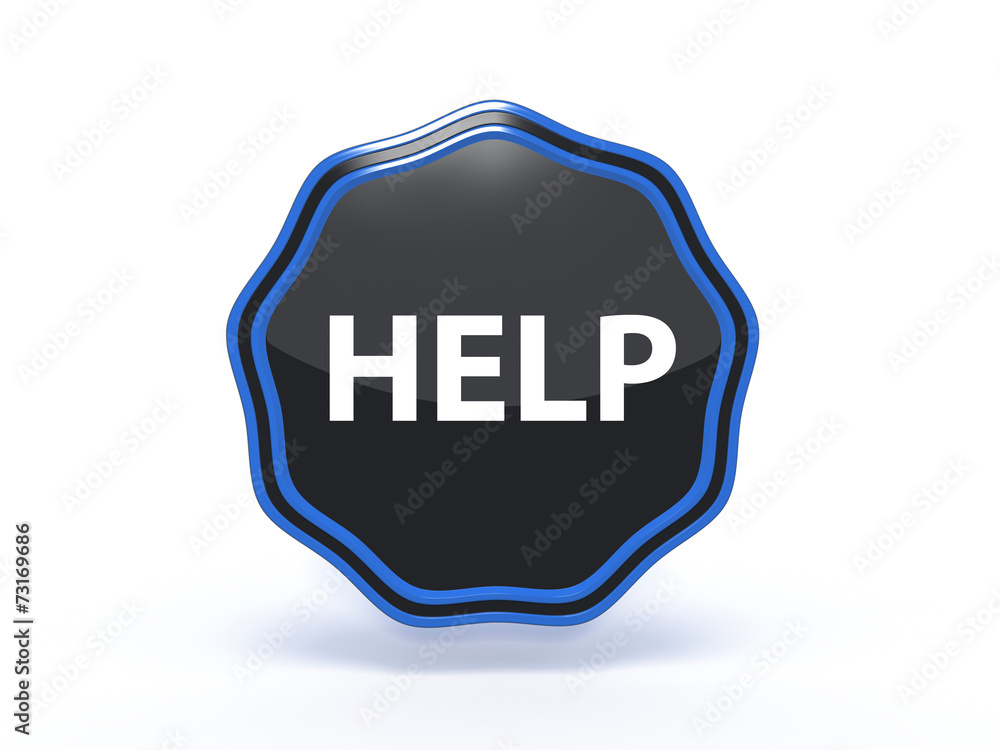 help star icon on white background help star icon on white background