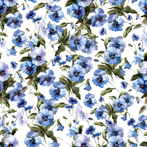 Fototapeta Naklejka Na Ścianę i Meble -  Blue flowers 11