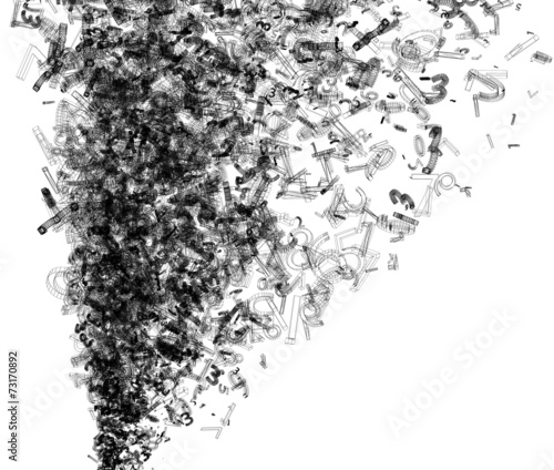 Abstract background with numbers.