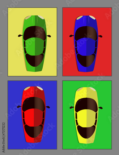 Cars. Top view