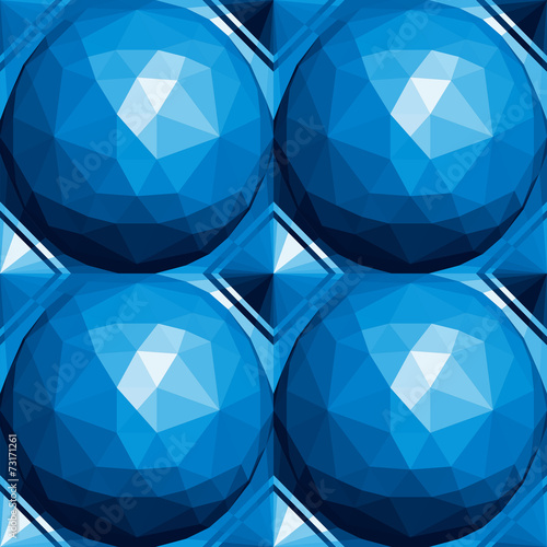 3D Kugeln Tapete - Fototapete 3d spheres seamless pattern.