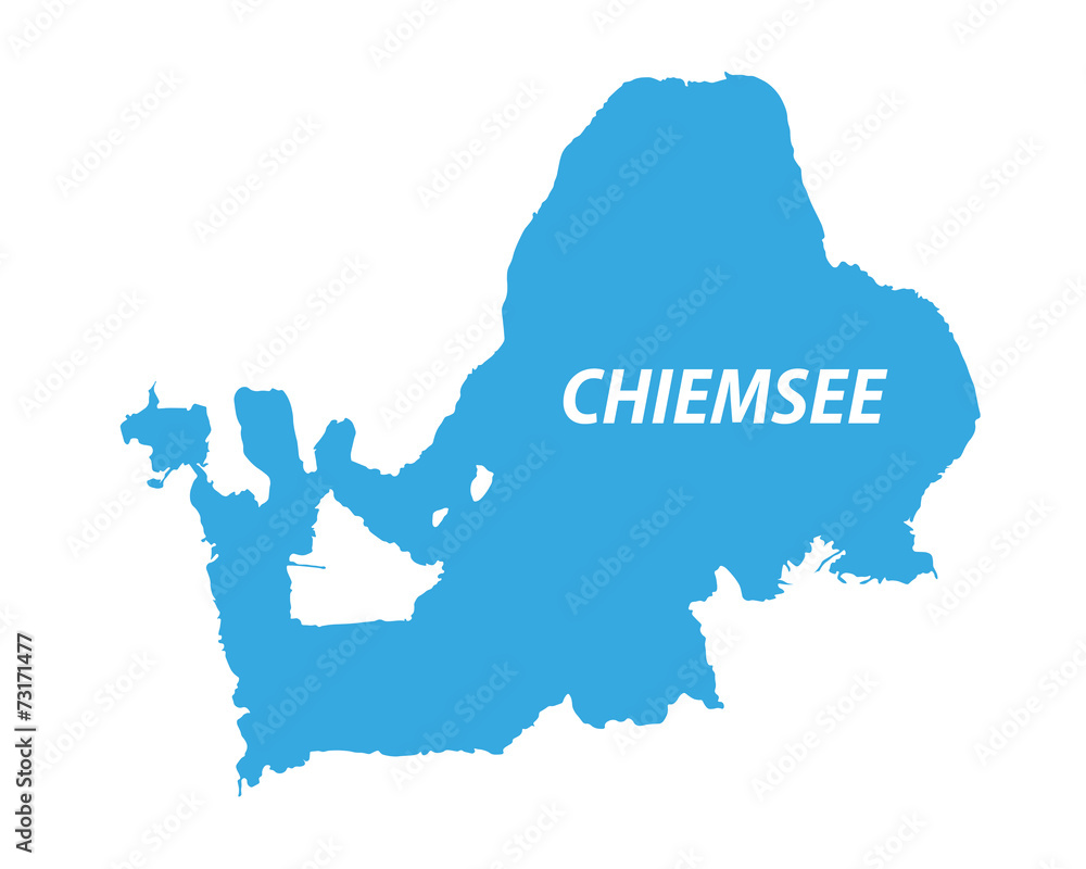 Chiemsee Umriss (sehr detailliert)
