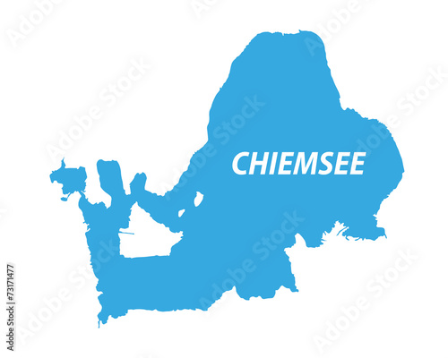 Chiemsee Umriss (sehr detailliert)