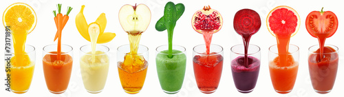 Fototapeta fruit juices
