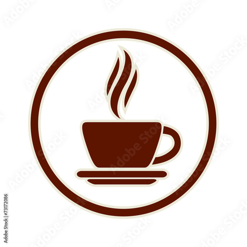 Coffee cup icon.
