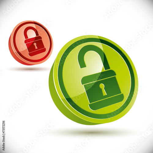 Vector lock icon.
