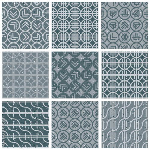 Geometric and monochrome se...