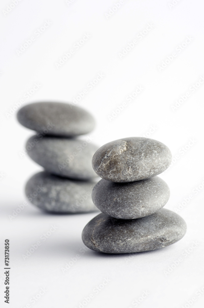 Pyramid of the stones isolated on white background Pyramid of the stones isolated on white background