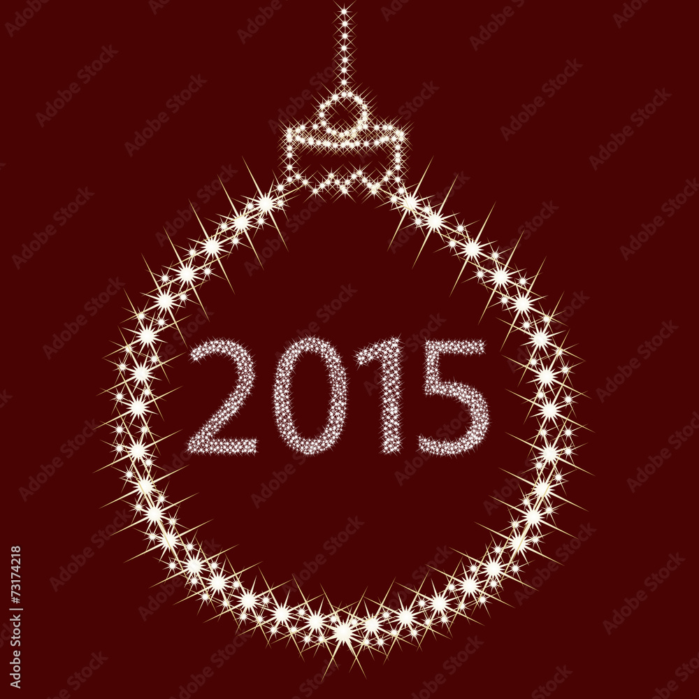 Happy New Year 2015 From Stars. Vector Happy New Year 2015 From Stars. Vector