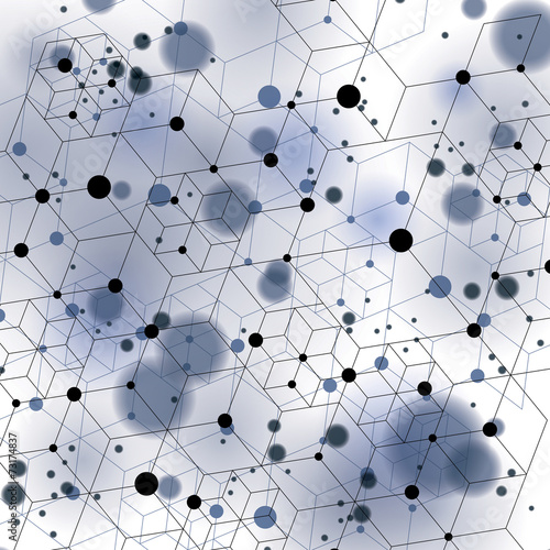 Geometric vector abstract 3D complicated op art backdrop, eps10