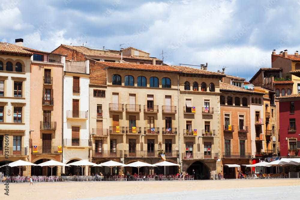 View of Plaza Mayor in Vic