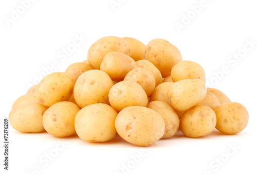 new potato tuber isolated on white background cutout