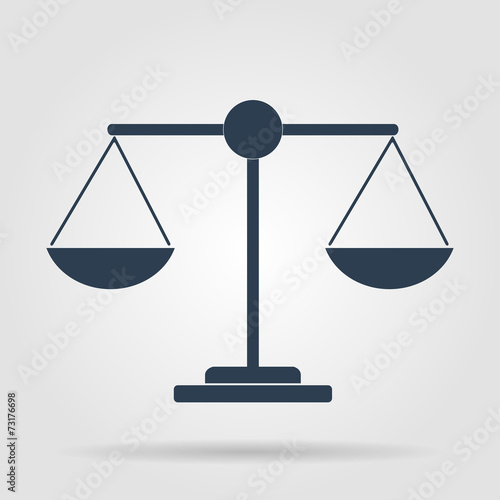 Scale icon - vector illustration