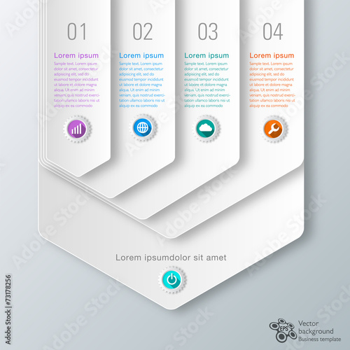 Infographics Vector Background 4-Step Process
