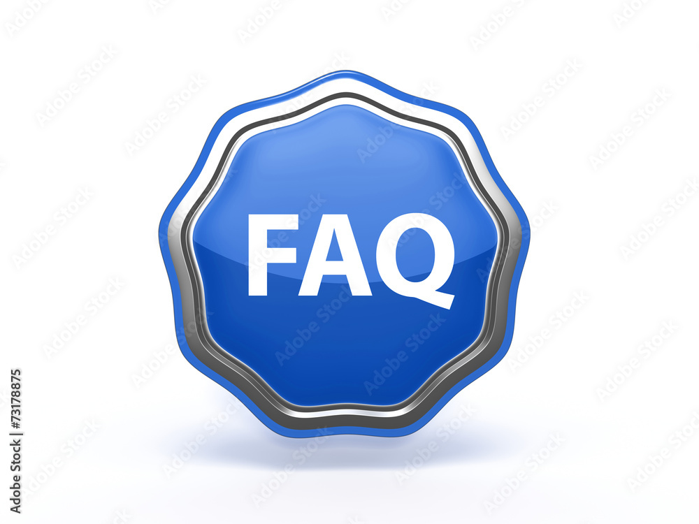 faq star icon on white background faq star icon on white background