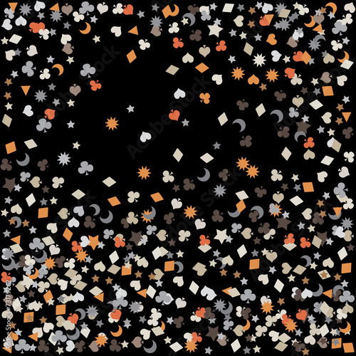 confetti, New Year's celebration - background