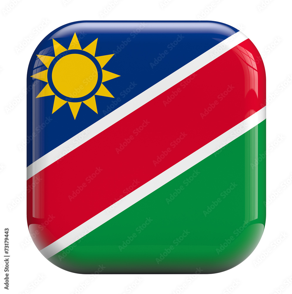Fototapeta premium Namibia flag icon image
