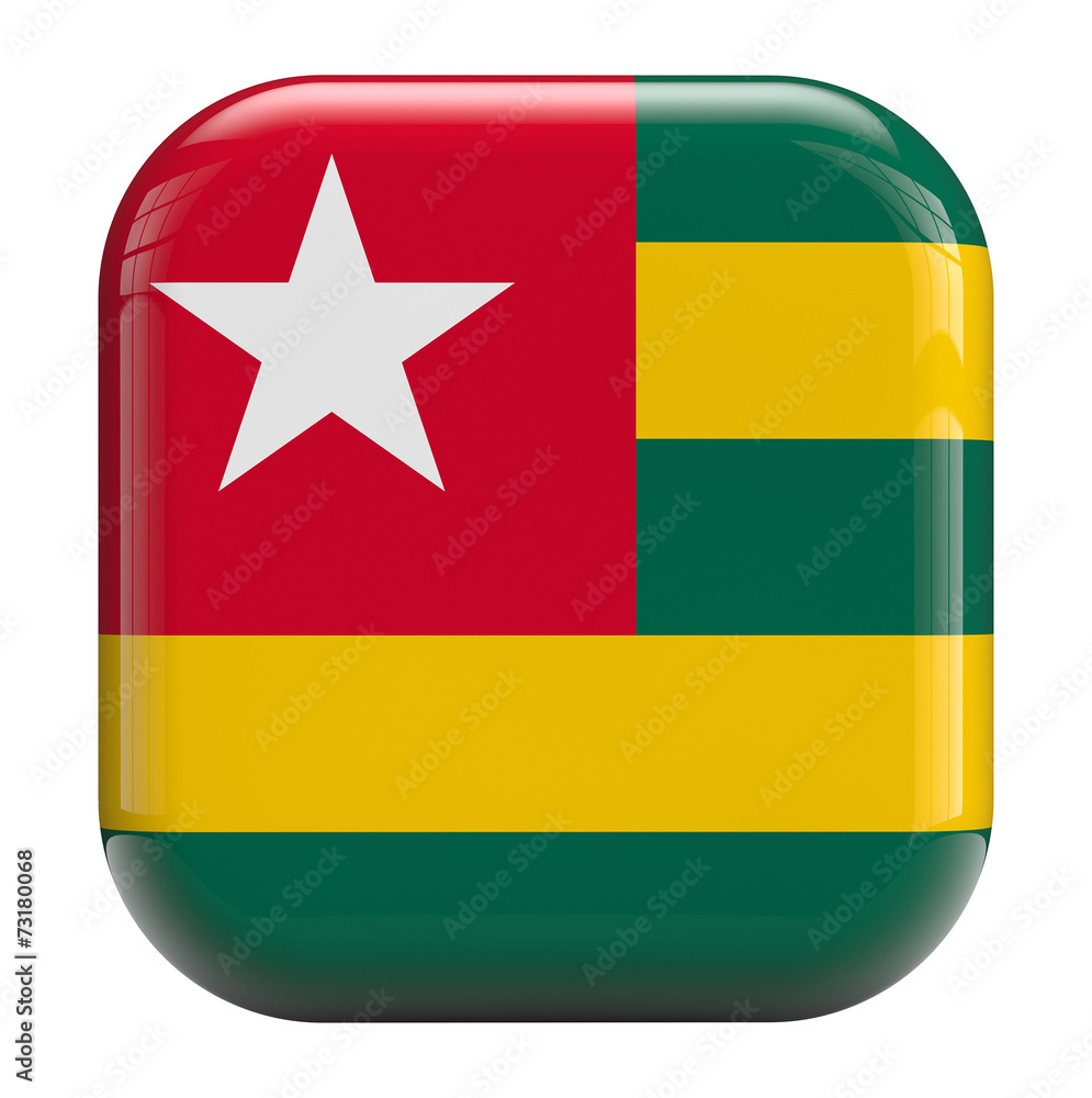 Fototapeta premium Togo flag icon
