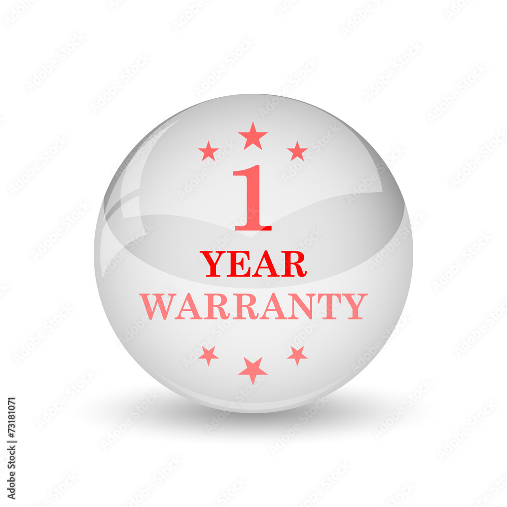 Fototapeta premium 1 year warranty icon