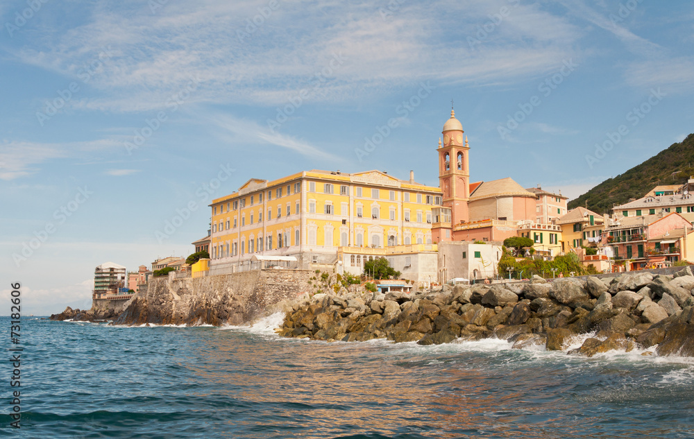 Nervi in Genoa by sea Italy