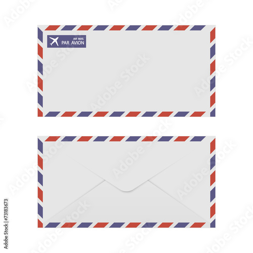 Airmail Envelope Front & Back