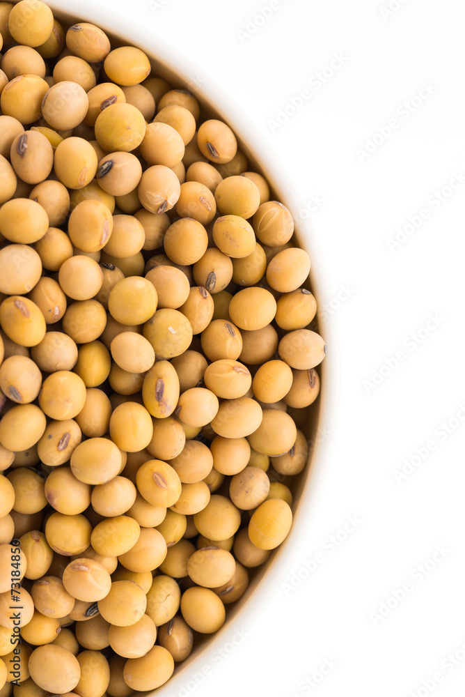 Soybean isolated on white background Soybean isolated on white background