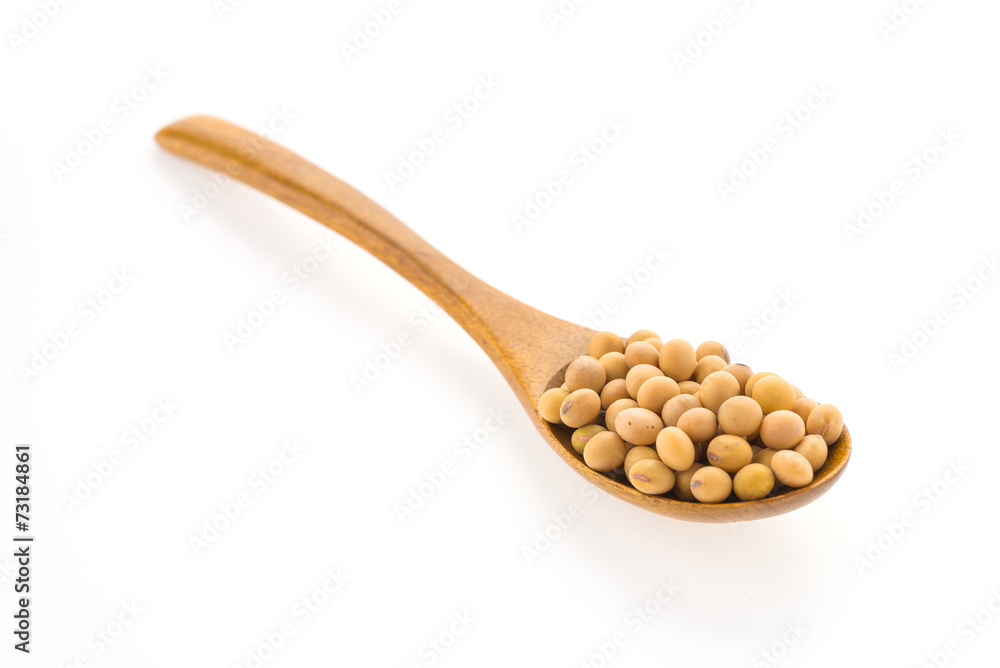 Soybean isolated on white background Soybean isolated on white background