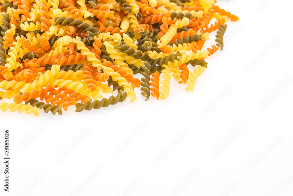 Pasta isolated on white background Pasta isolated on white background