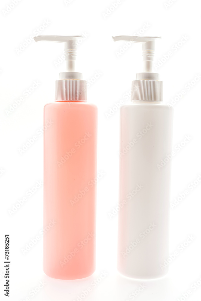 Pump bottle isolated on white Pump bottle isolated on white
