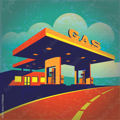 petrol station
