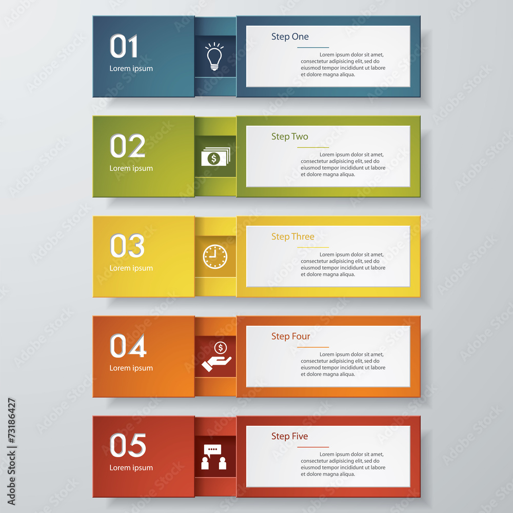 Design clean number banners template. Vector. Design clean number banners template. Vector.