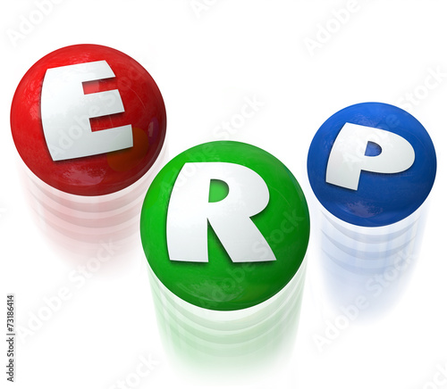 ERP Eneterprise Resource Planning Application Software photo