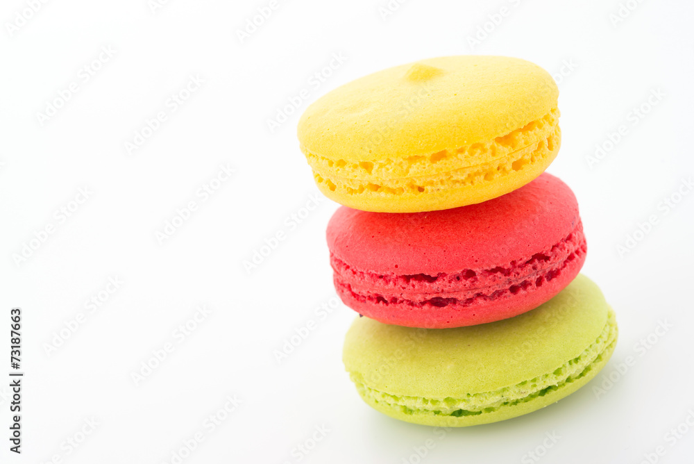 Macaroon isolated on white background Macaroon isolated on white background