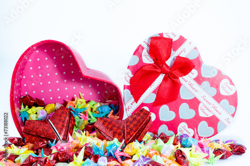 Heart box opened