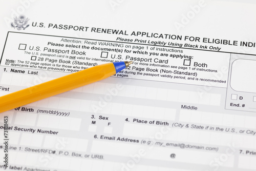U.S. passport renewal application for eligible individuals