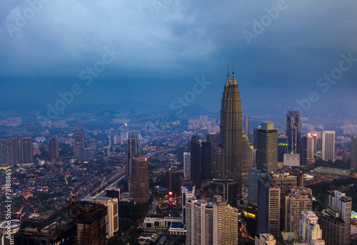 Kuala Lumpur city aerial view © jasniulak