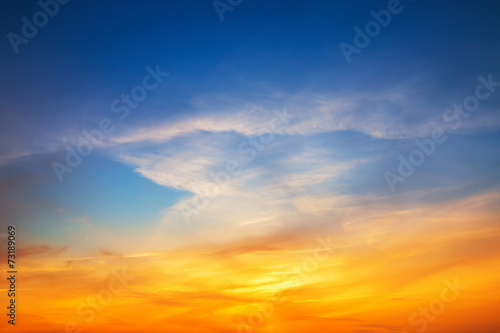 Sky background on sunset © ValentinValkov