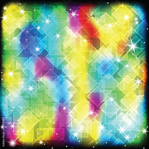 Colorful geometric shimmering background