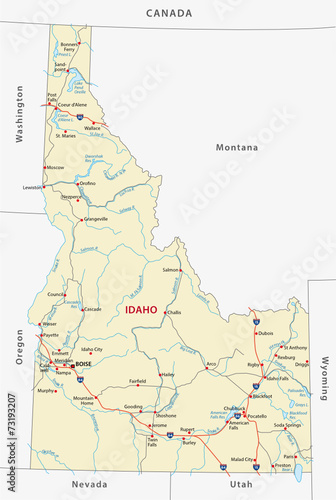 idaho road map