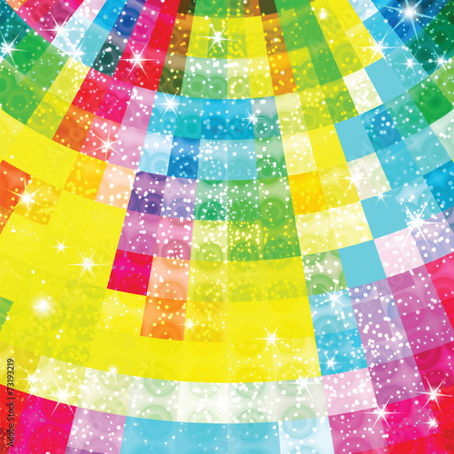 Colorful geometric shimmering background